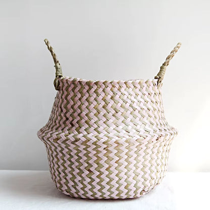 Hand Woven Wicker Storage Basket