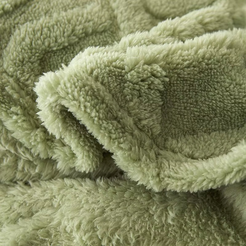 Cozy Textured Flannel Blanket 