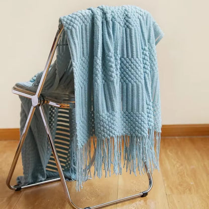 Tasseled Throw Blanket 