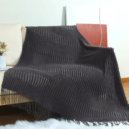 Tasseled Throw Blanket 