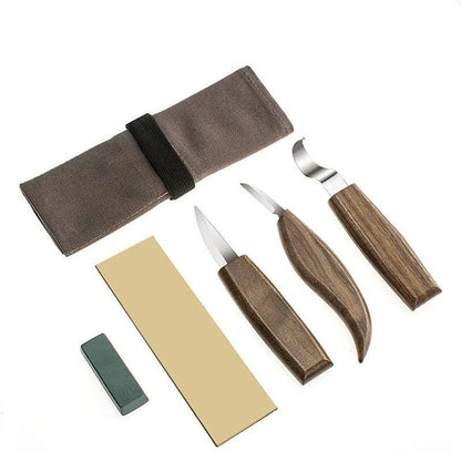 Wood Carving Tool Set – Chisels, Knives & Peelers for DIY Woodworking & Crafting