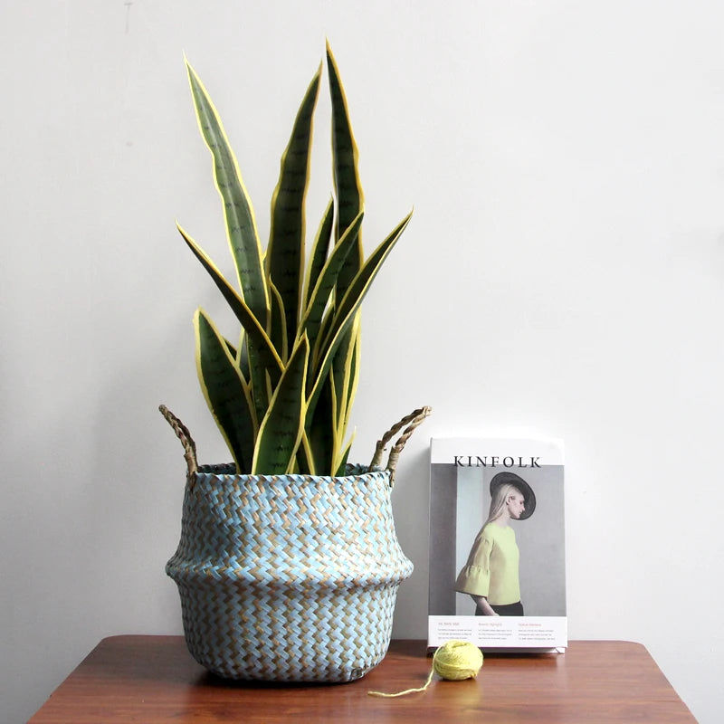 Hand Woven Wicker Storage Basket