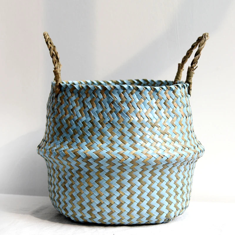 Hand Woven Wicker Storage Basket