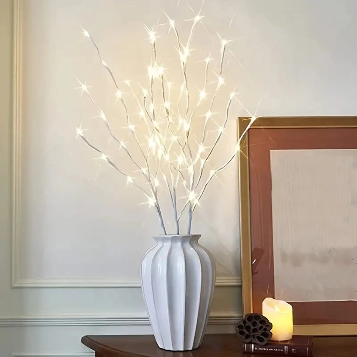 Decorative LED Birch Wood