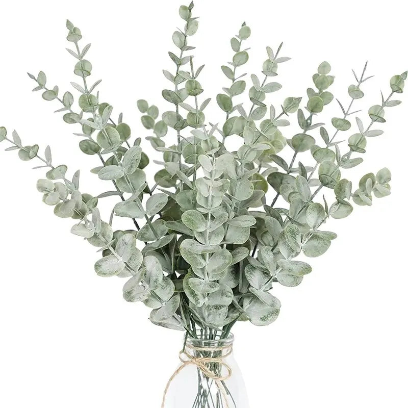 10-Pack Faux Eucalyptus Stems