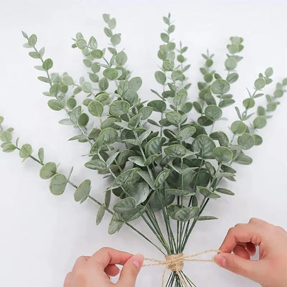 10-Pack Faux Eucalyptus Stems